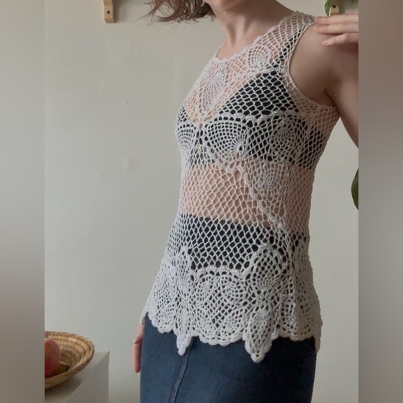 Vintage Crochet Fairy Tank – Size S - Picture 3 of 5